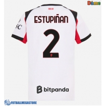 Fotballdrakt Dame AC Milan Pervis Estupinan #2 Bortedrakt 2025-26 Kortermet